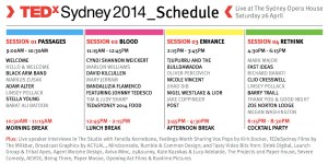 TEDxSydney-2014-Agenda
